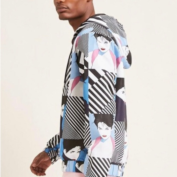 GUCCI LIKE NWOT-⭐️FOREVER 21  Patrick Nagel anorak 1980s!!EXTREMELY HARD TO FIND - Picture 4 of 9